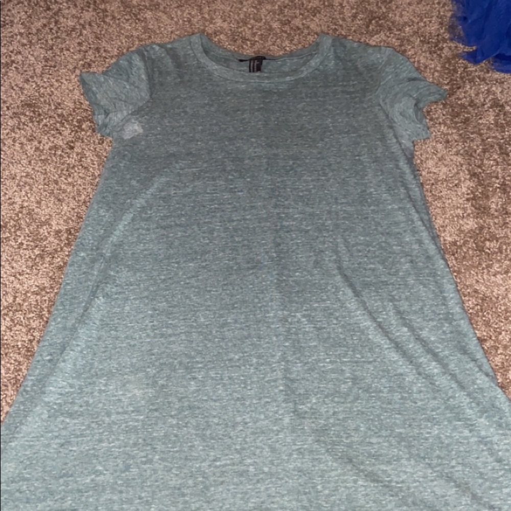EXTRA SMALL Forever 21 T-Shirt Dress Green